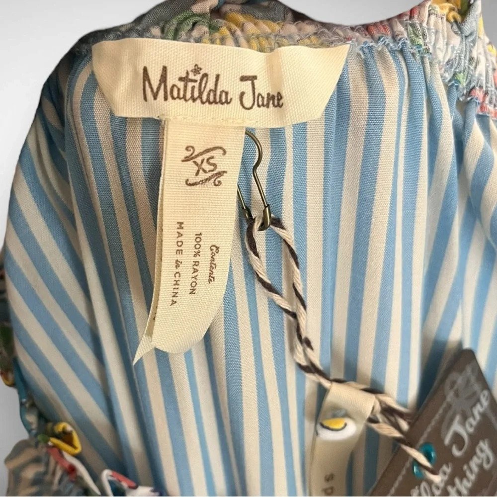 MATILDA JANE Women's Come Away With Me Short Sleeve Hi-Low Dress XS‎ | NWT - Picture 5 of 6